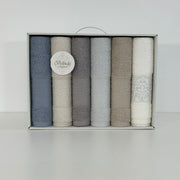Coffret de 6 serviettes de Bain 90*50 cm - 100% Coton épais