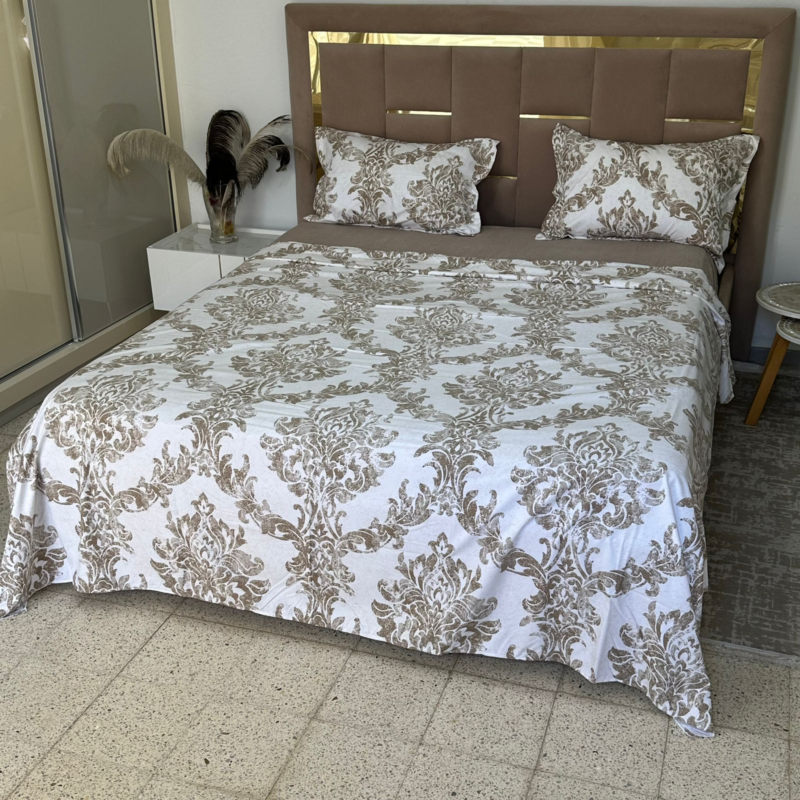 Parure de Lit 4 pièces en coton microfibre de qualité supérieure