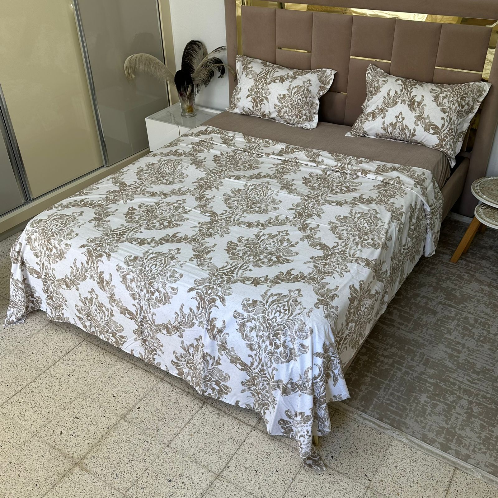 Parure de Lit 4 pièces en coton microfibre de qualité supérieure