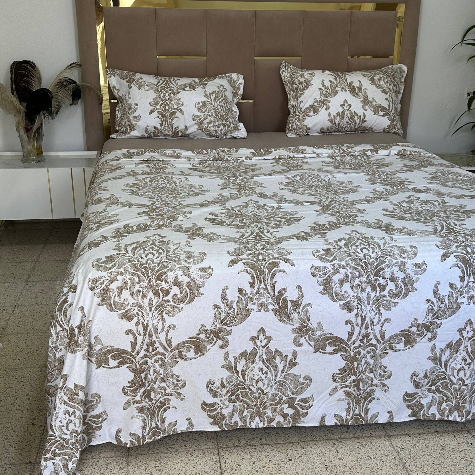 Parure de Lit 4 pièces en coton microfibre de qualité supérieure