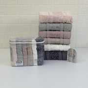 Offre Spéciale 12 Serviettes de Bain Coton 90*50 cm / 50*30 cm