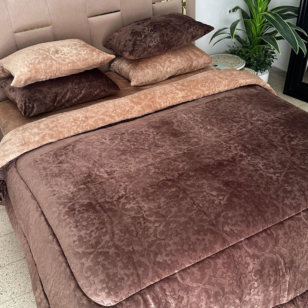 Ensemble Couette Double Face Polaire Ultra Douce 5 pièces