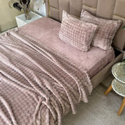Plaid 2 places 230*250 cm En Polaire Douce Avec 2 taies d'oreillers