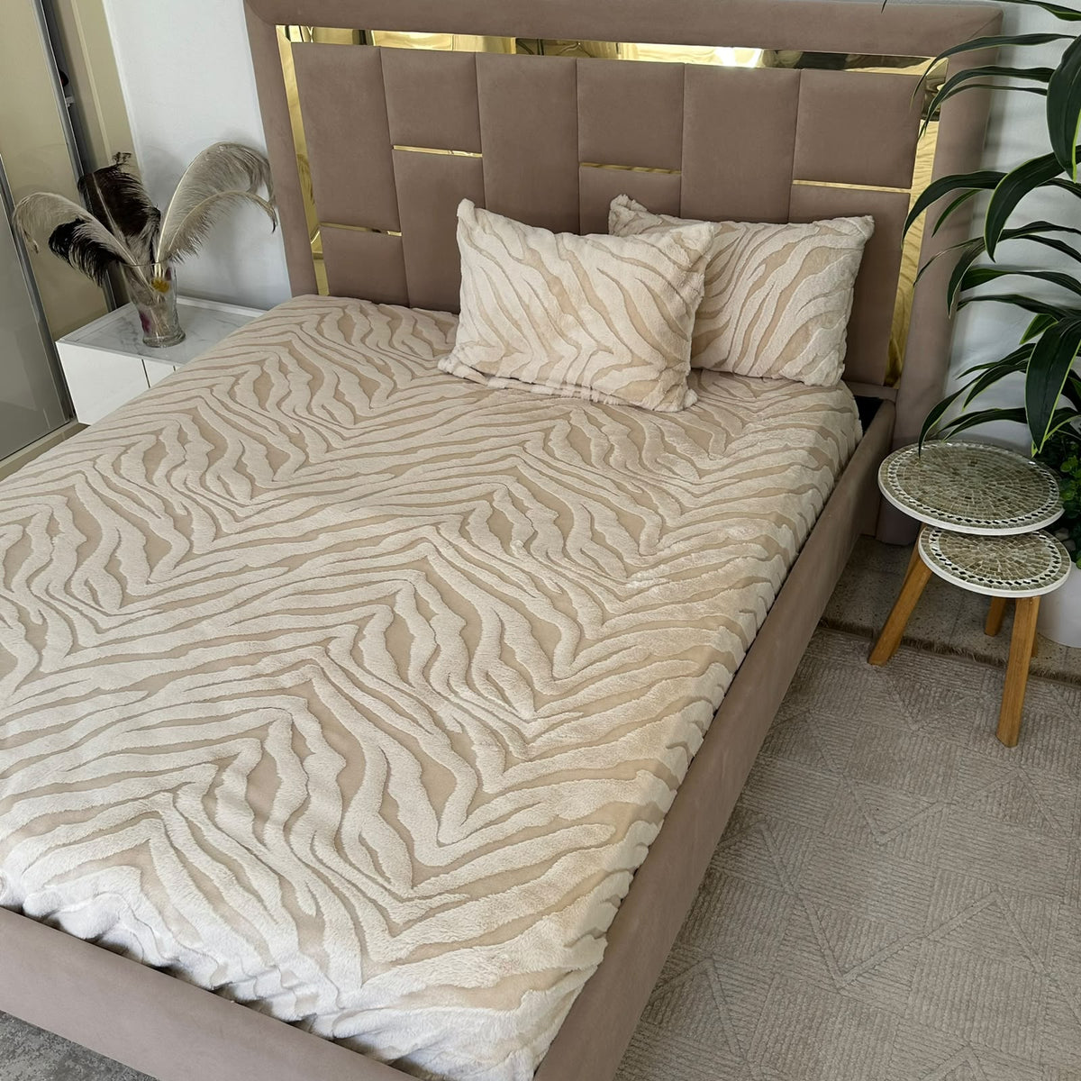Housse De Matelas Forrure de Lapin