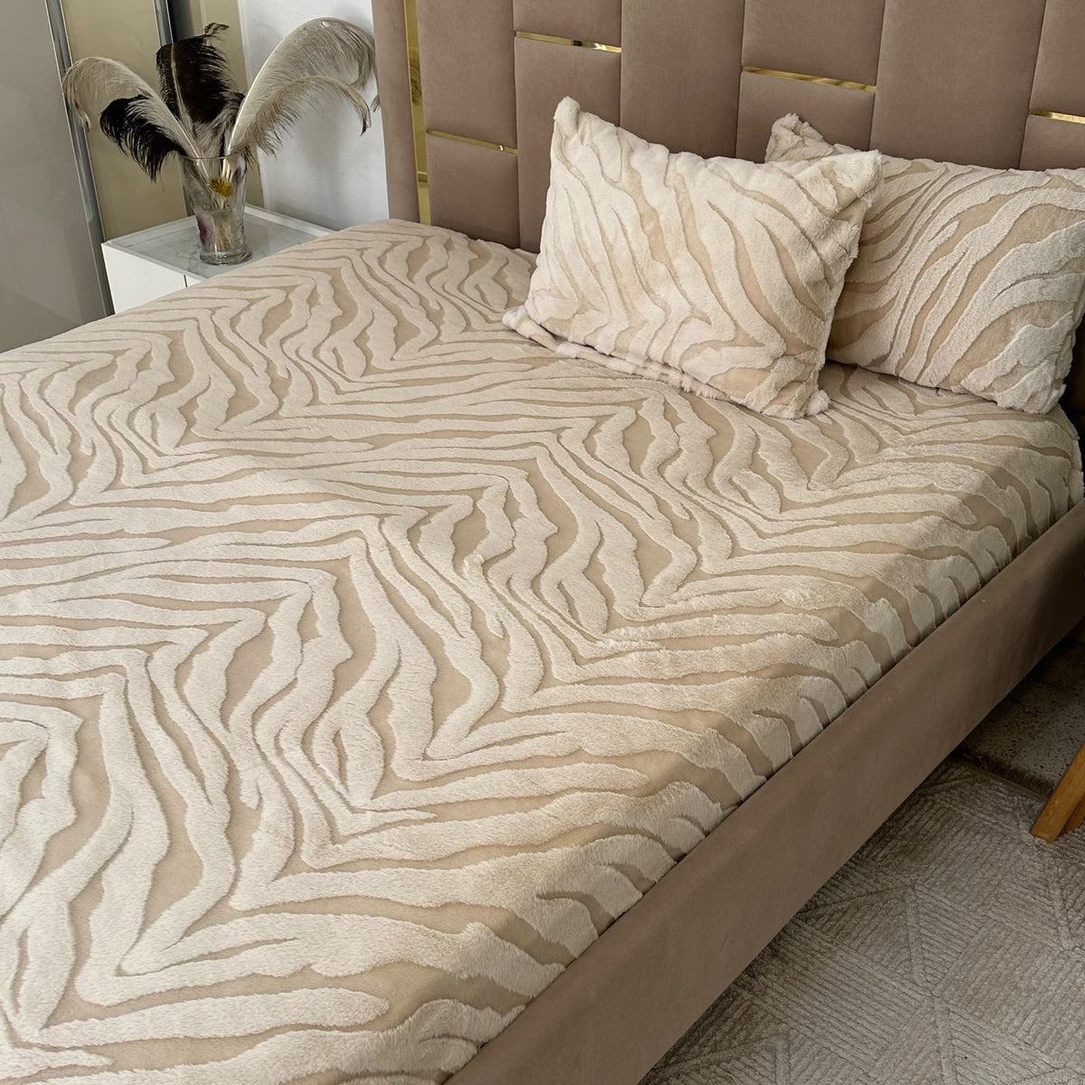 Housse De Matelas Forrure de Lapin
