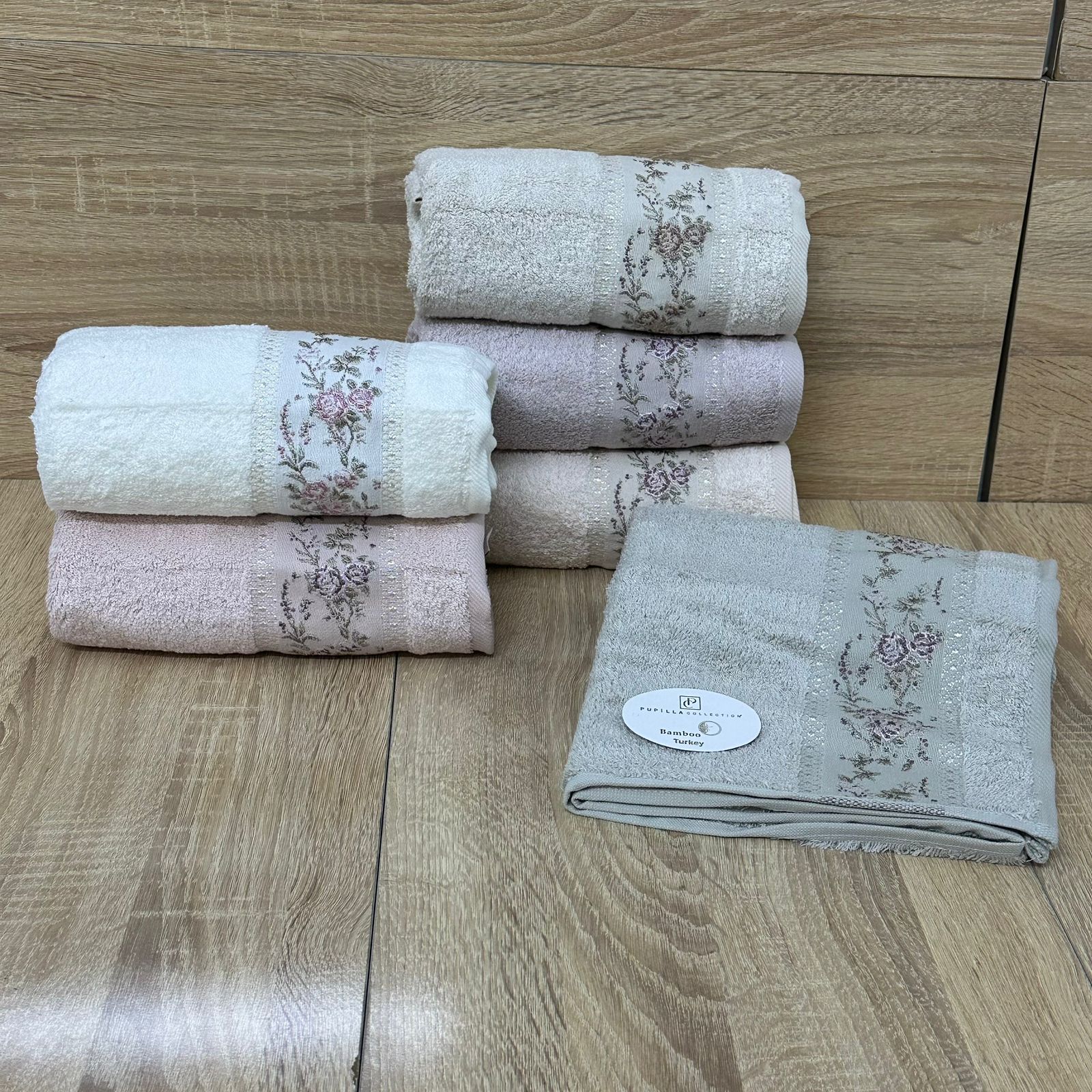 Pack 6 Serviettes de Bain Haut Gamme 50*90 cm de qualité bambou