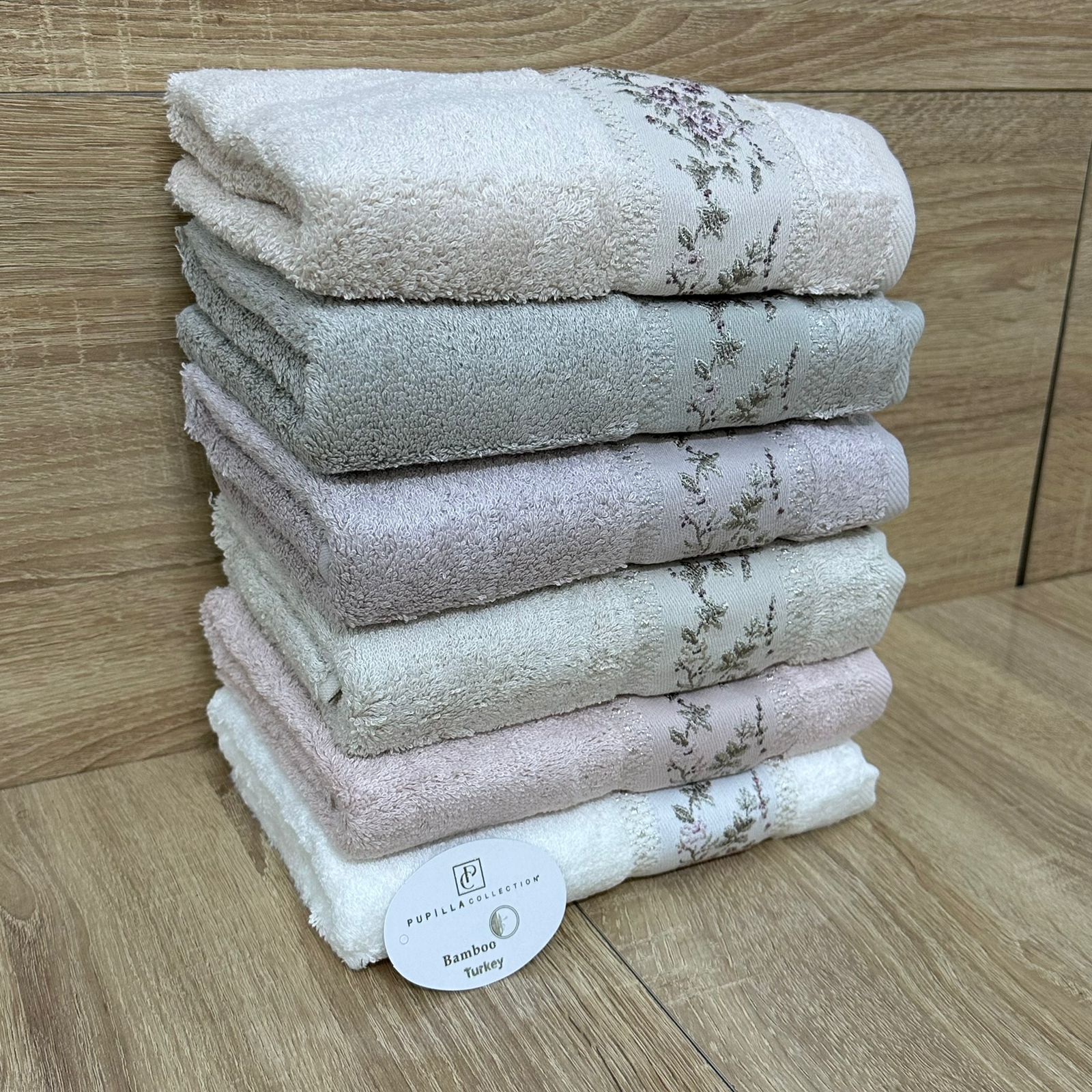 Pack 6 Serviettes de Bain Haut Gamme 50*90 cm de qualité bambou