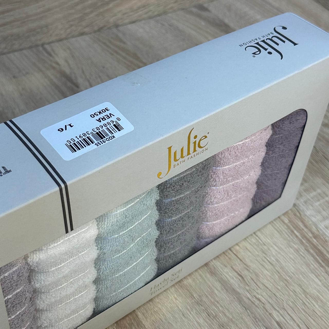 Cofret de 6 serviettes invité 100% Coton