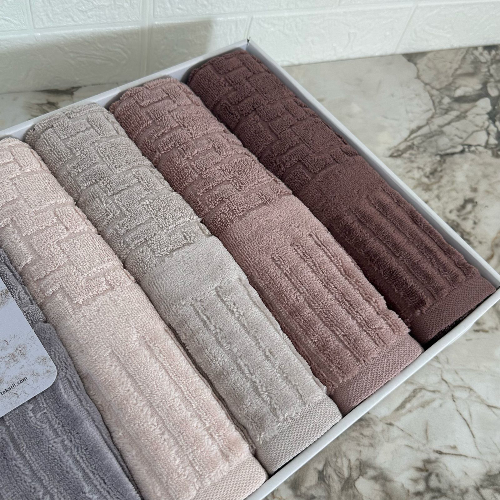 Coffret de 6 Serviettes de Bain & Visage SIKEL – 100% Coton Épais – Qualité Supérieure