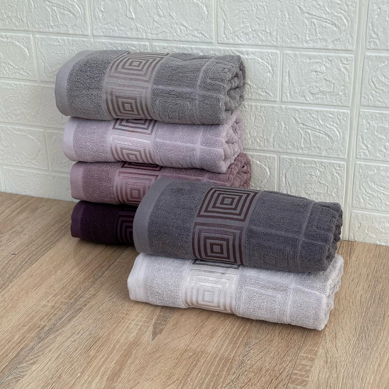 Lot de 6 Serviettes de Bain en Coton| Élégance & Confort (90×50 cm)