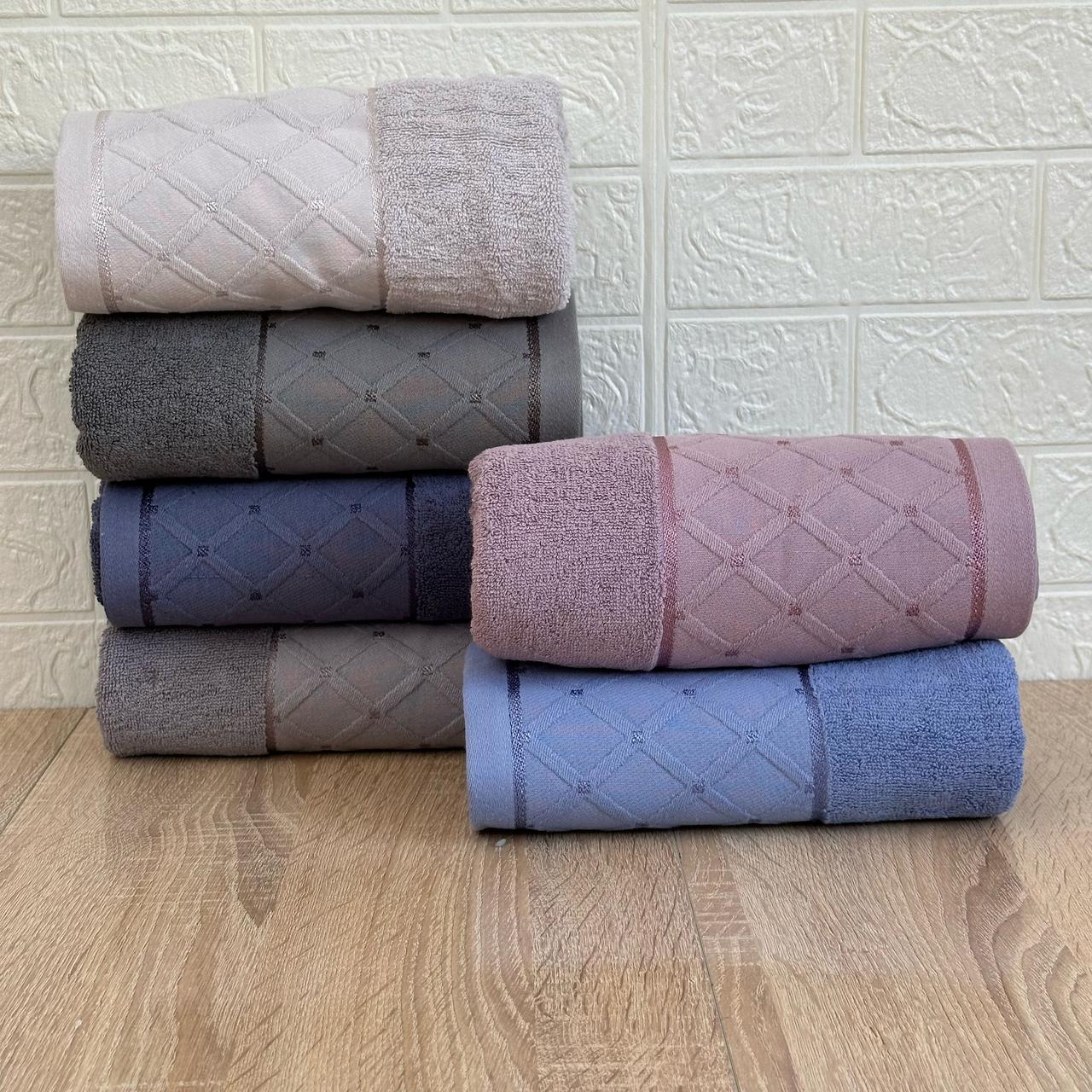 Lot de 6 Serviettes de Bain en Coton| Élégance & Confort (90×50 cm)