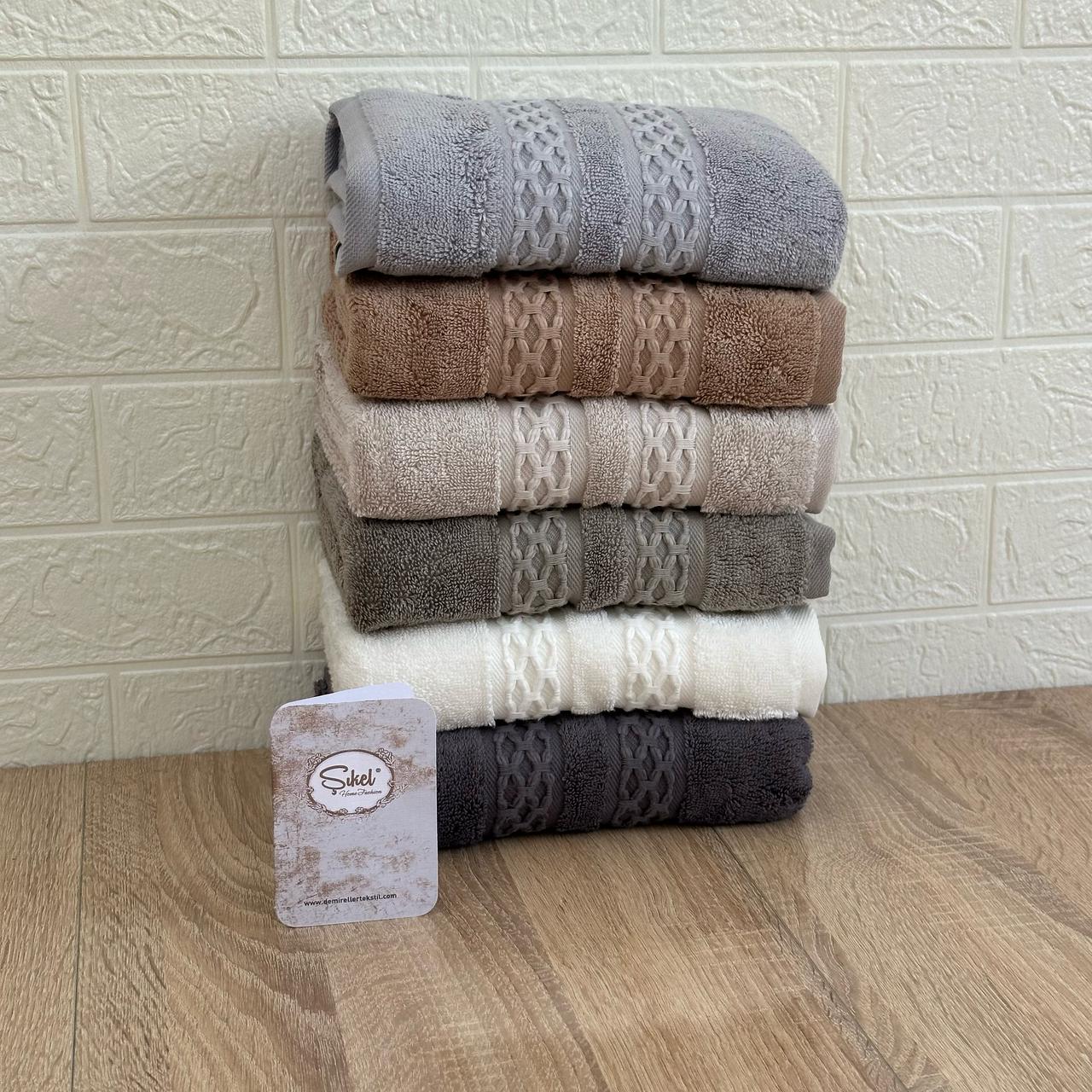 Pack 6 Serviettes de Bain Haut Gamme 50*90 cm de qualité bambou