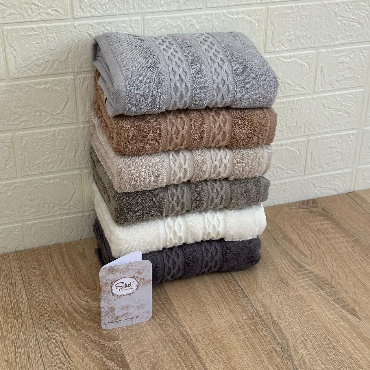 Pack 6 Serviettes de Bain Haut Gamme 50*90 cm de qualité bambou