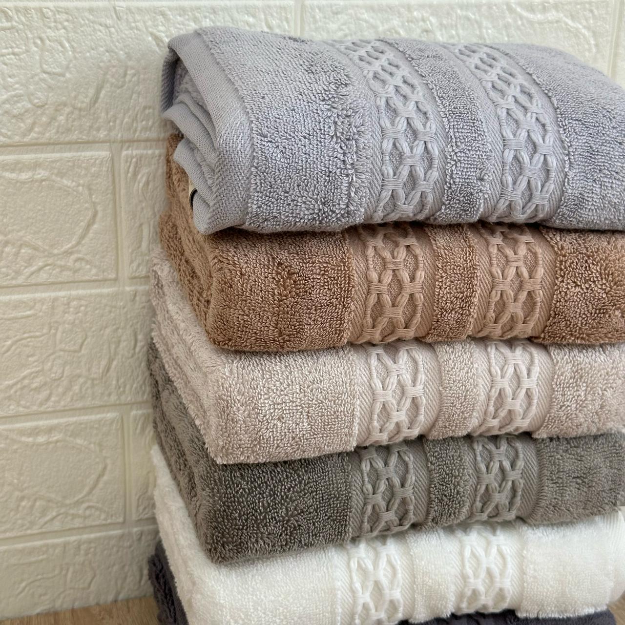 Pack 6 Serviettes de Bain Haut Gamme 50*90 cm de qualité bambou