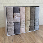 Coffret de 6 Serviettes de Bain & Visage SIKEL – 100% Coton Épais – Qualité Supérieure