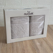Coffret 2 draps de bain Nurpak – 100% coton