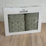 Coffret 2 draps de bain Nurpak – 100% coton