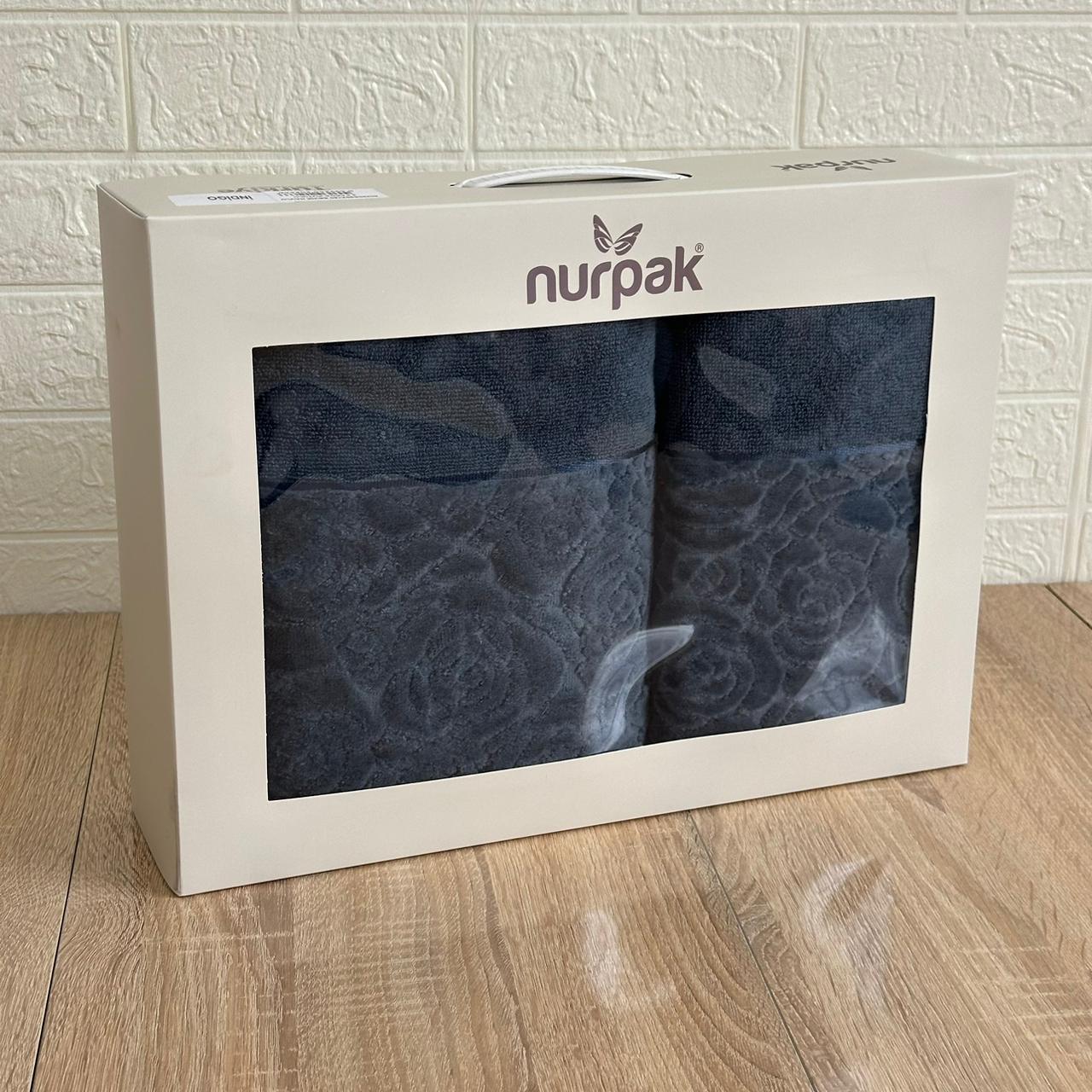 Coffret 2 Draps de Bain en coton épais 90*50 cm et 150*90 cm