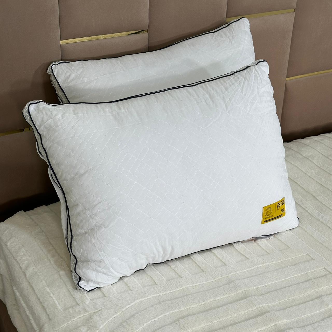 1 Oreillers Orthopédiques en Microfibre Siliconée 50*70 cm