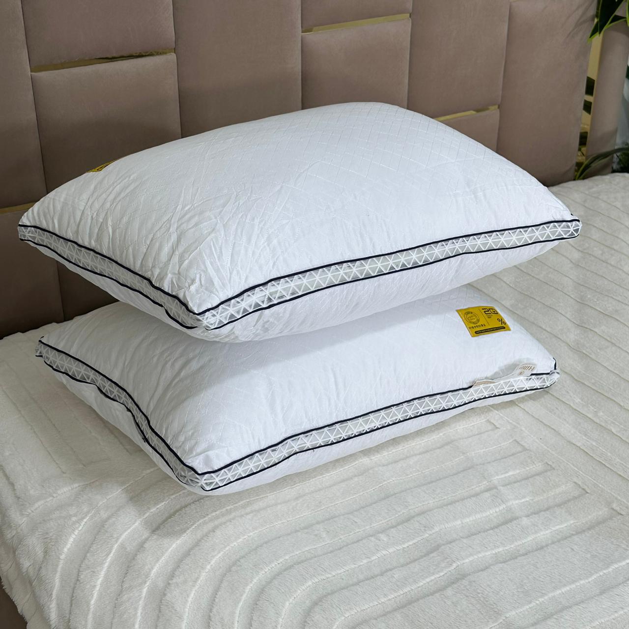 1 Oreillers Orthopédiques en Microfibre Siliconée 50*70 cm