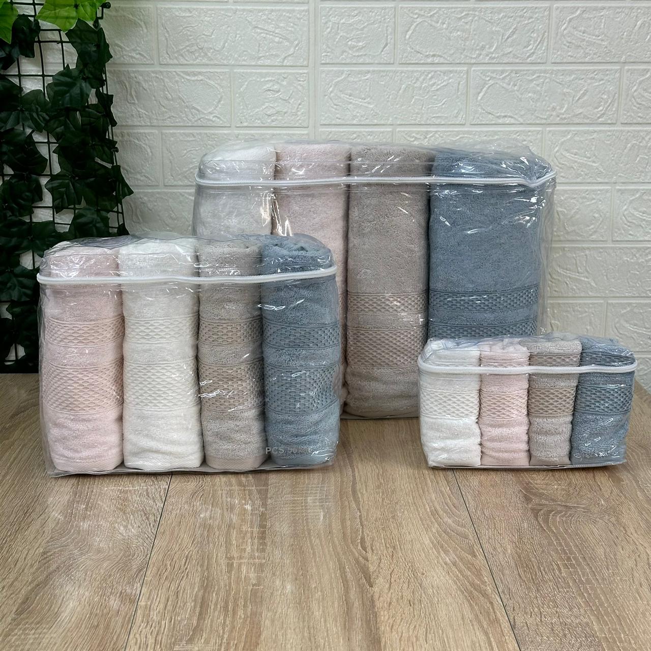 Pack Luxe Serviettes Belinda Bamboo – Offre 12 Pièces Ultra Douces et Super Absorbantes