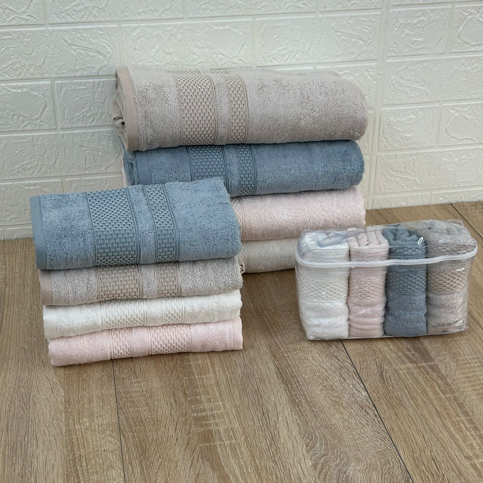 Pack Luxe Serviettes Belinda Bamboo – Offre 12 Pièces Ultra Douces et Super Absorbantes