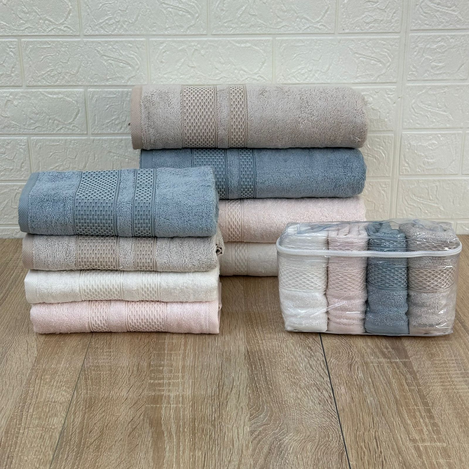 Pack Luxe Serviettes Belinda Bamboo – Offre 12 Pièces Ultra Douces et Super Absorbantes