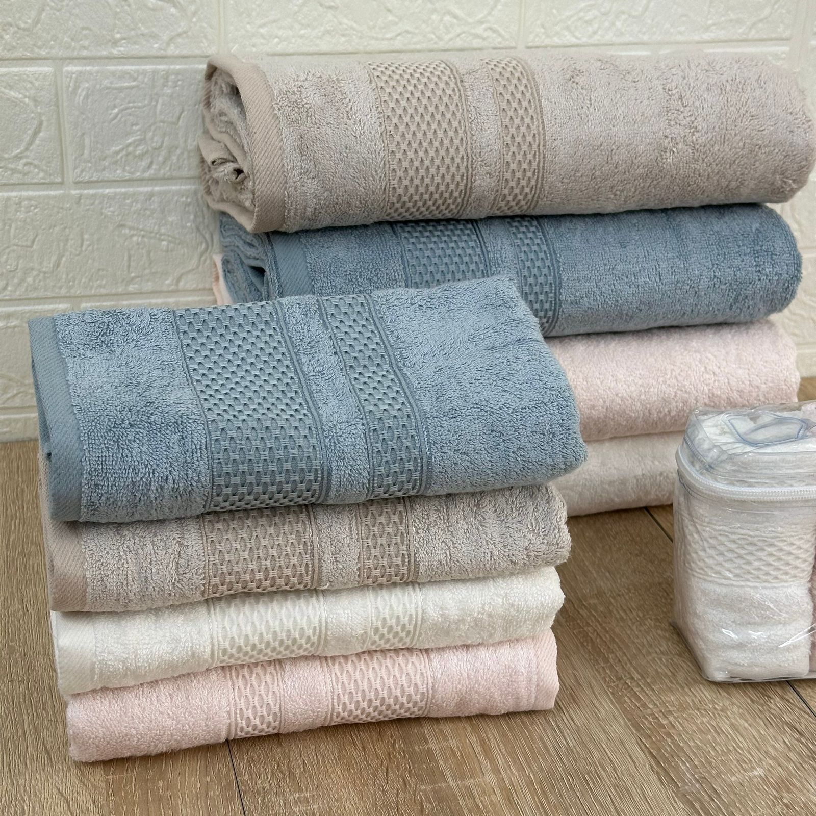 Pack Luxe Serviettes Belinda Bamboo – Offre 12 Pièces Ultra Douces et Super Absorbantes