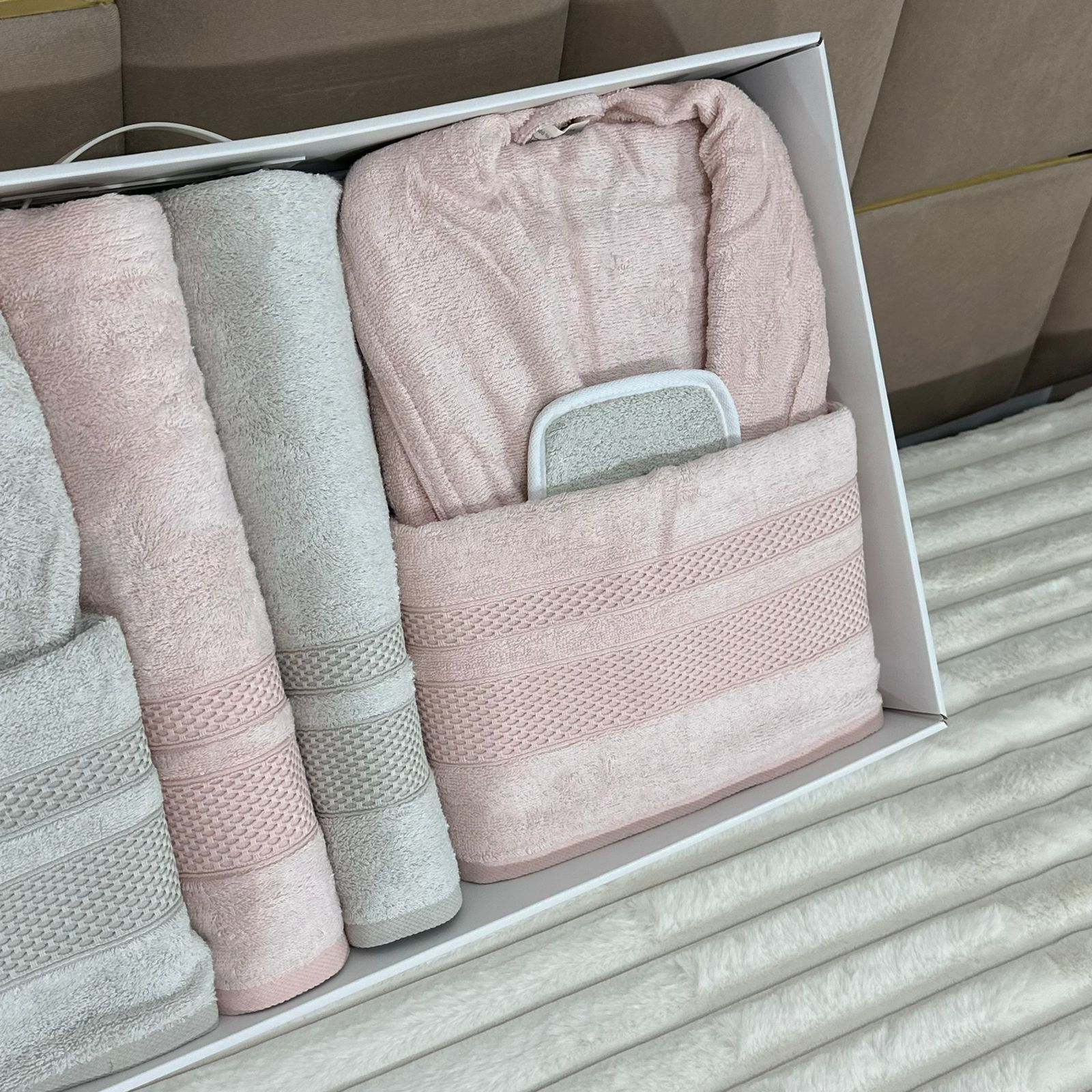 Coffret de Bain Luxe 8 Pièces en Bambou – Douceur