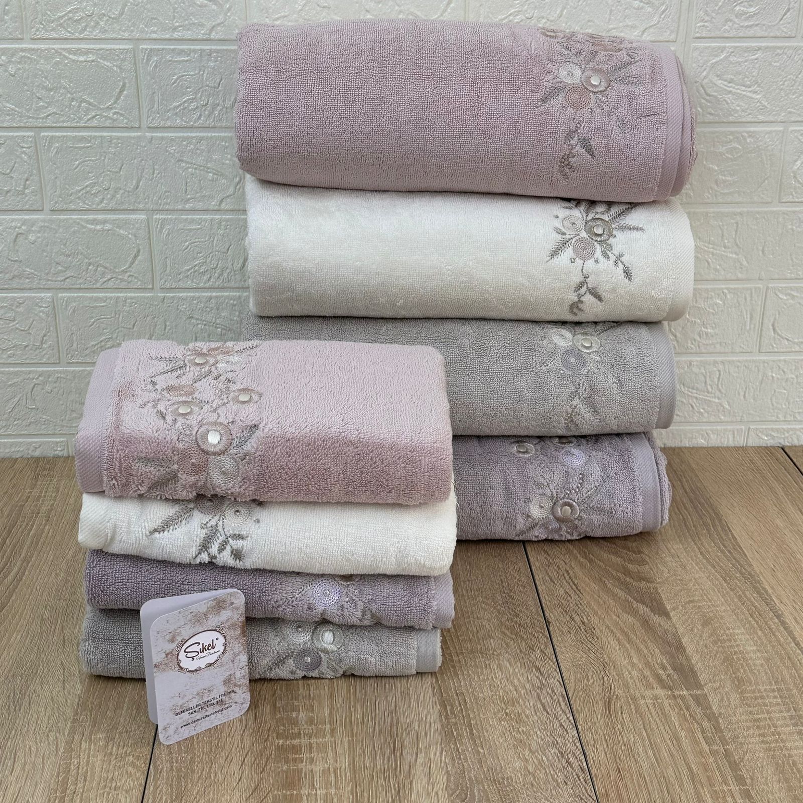 Pack Prestige SIKEL : Duo de Coffrets Linge de Bain – 8 Pièces Haut de Gamme