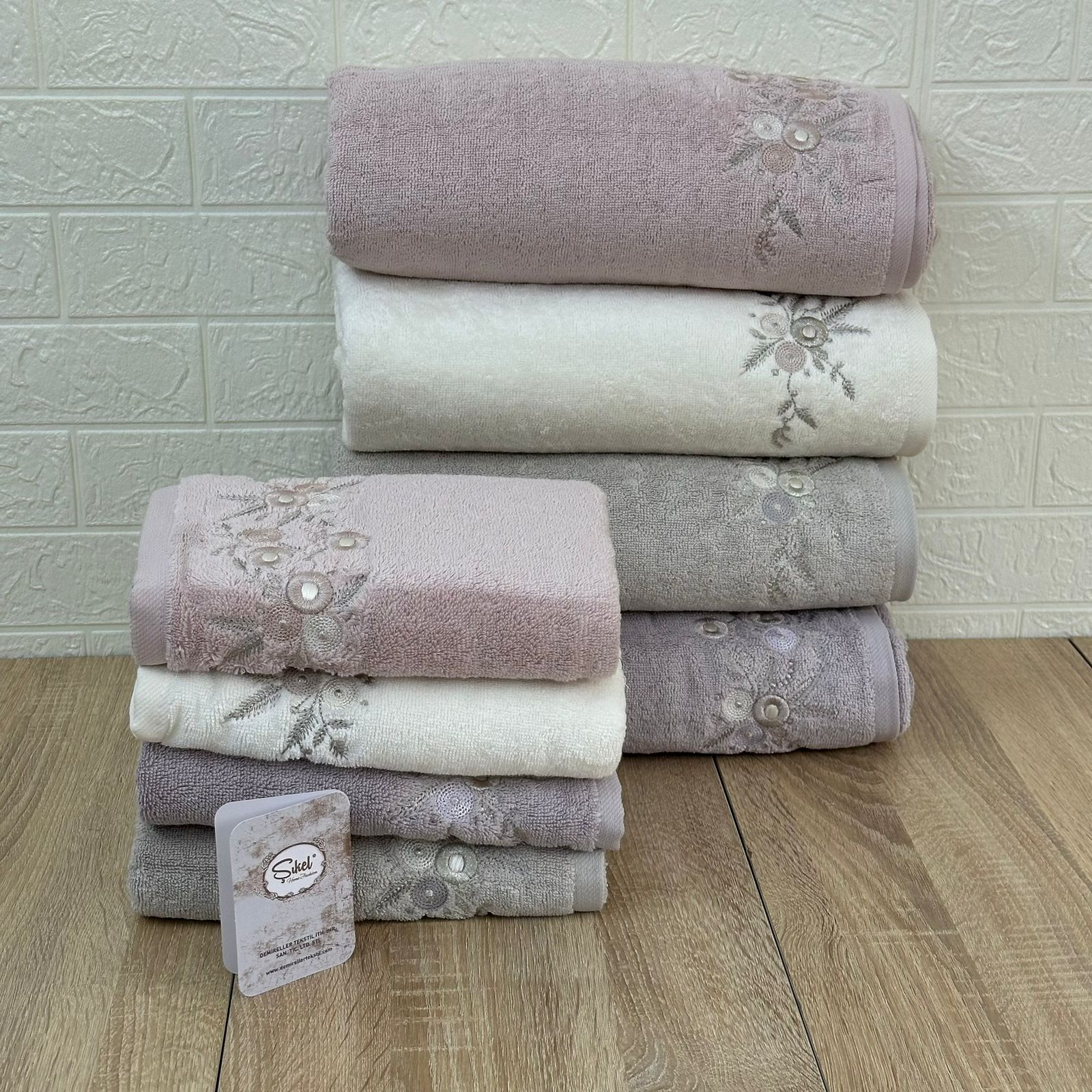 Pack Prestige SIKEL : Duo de Coffrets Linge de Bain – 8 Pièces Haut de Gamme