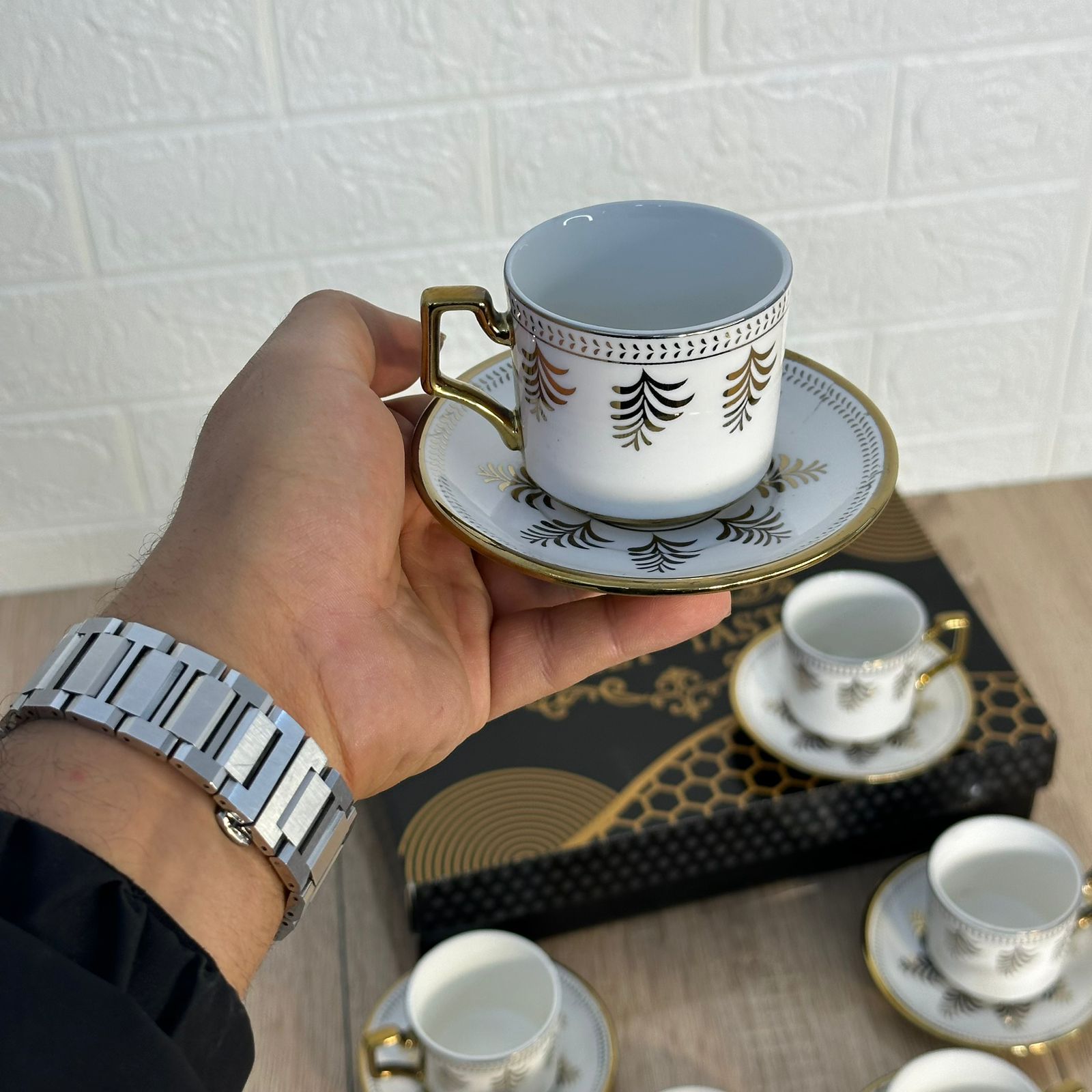 Service à Café en Porcelaine 12 Pièces