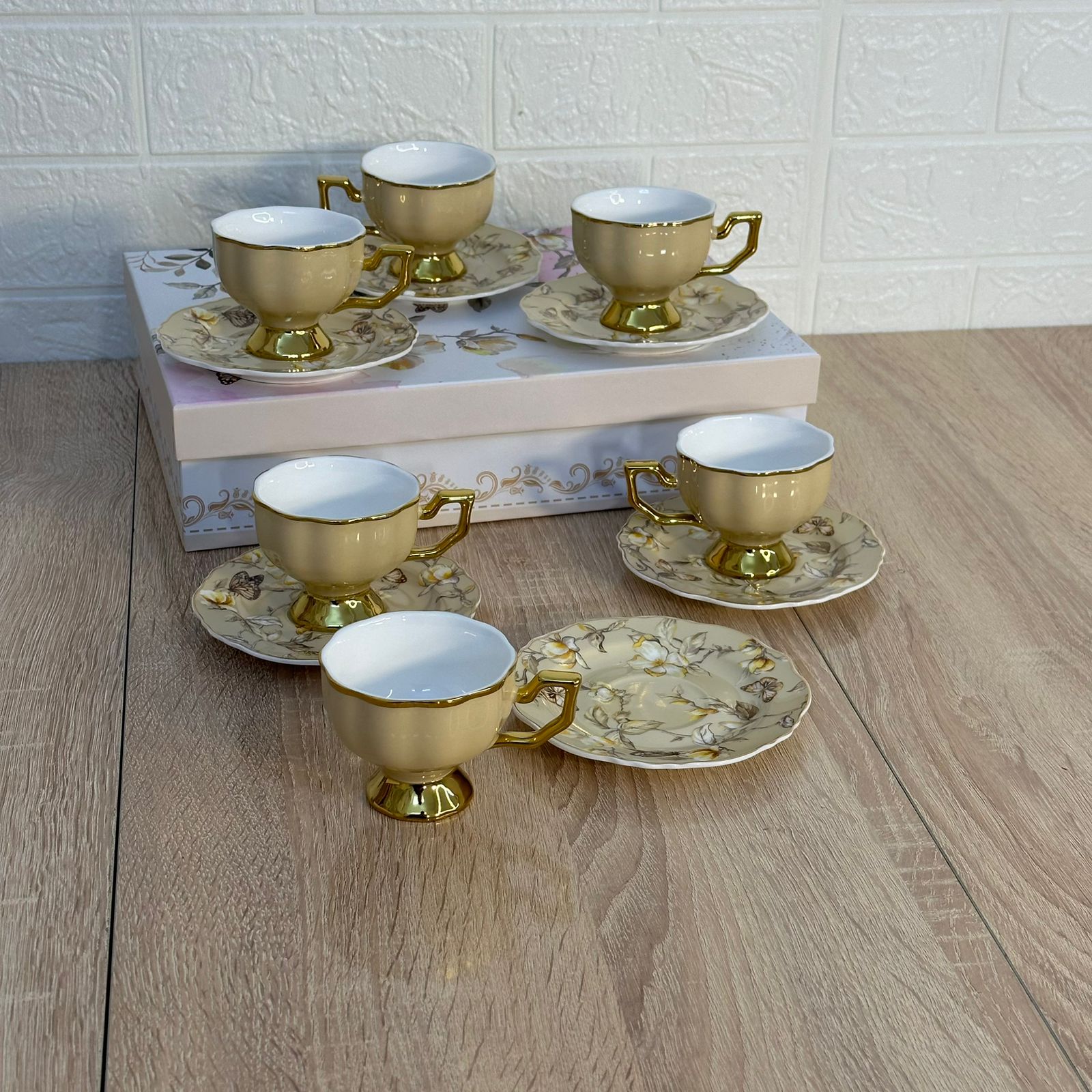 Service à Café en Porcelaine 12 Pièces