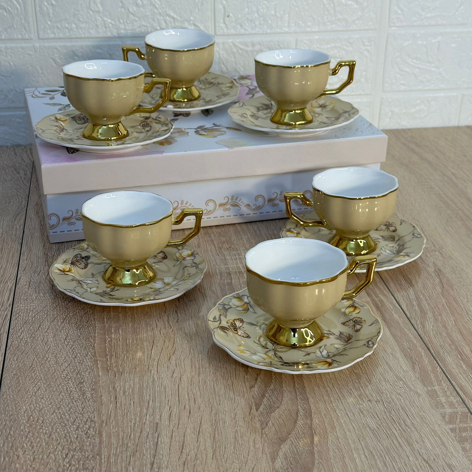 Service à Café en Porcelaine 12 Pièces