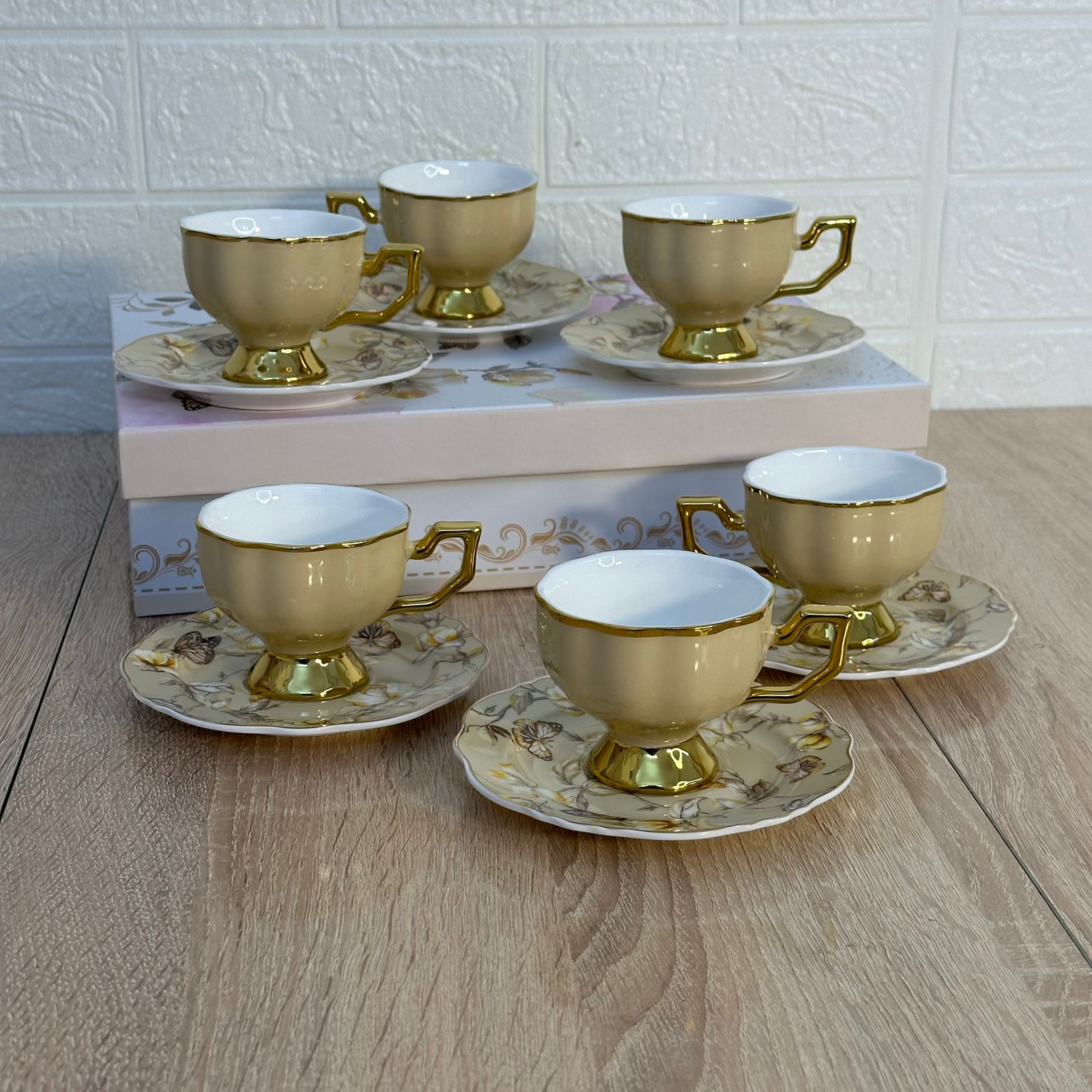 Service à Café en Porcelaine 12 Pièces