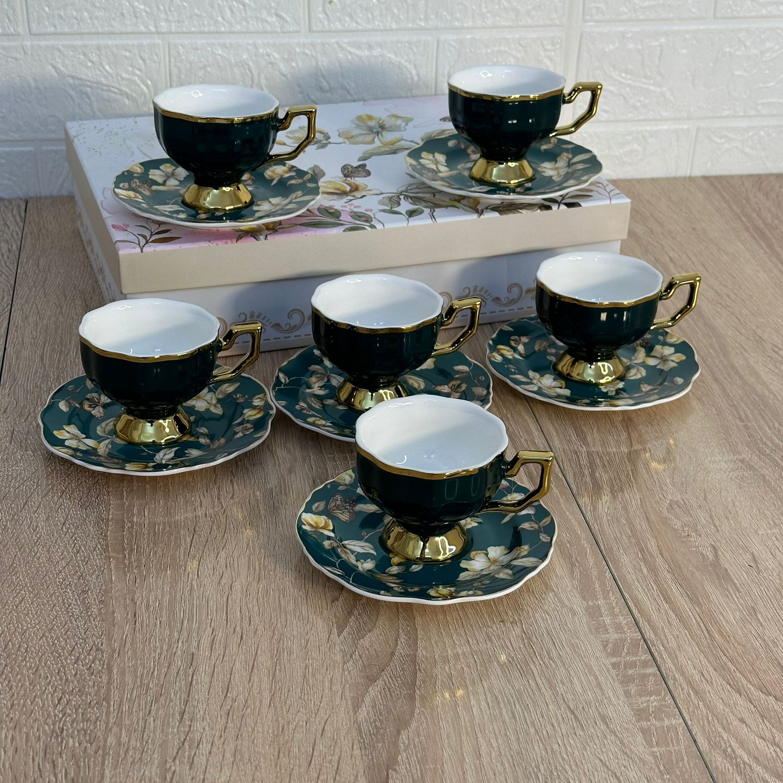 Service à Café en Porcelaine 12 Pièces