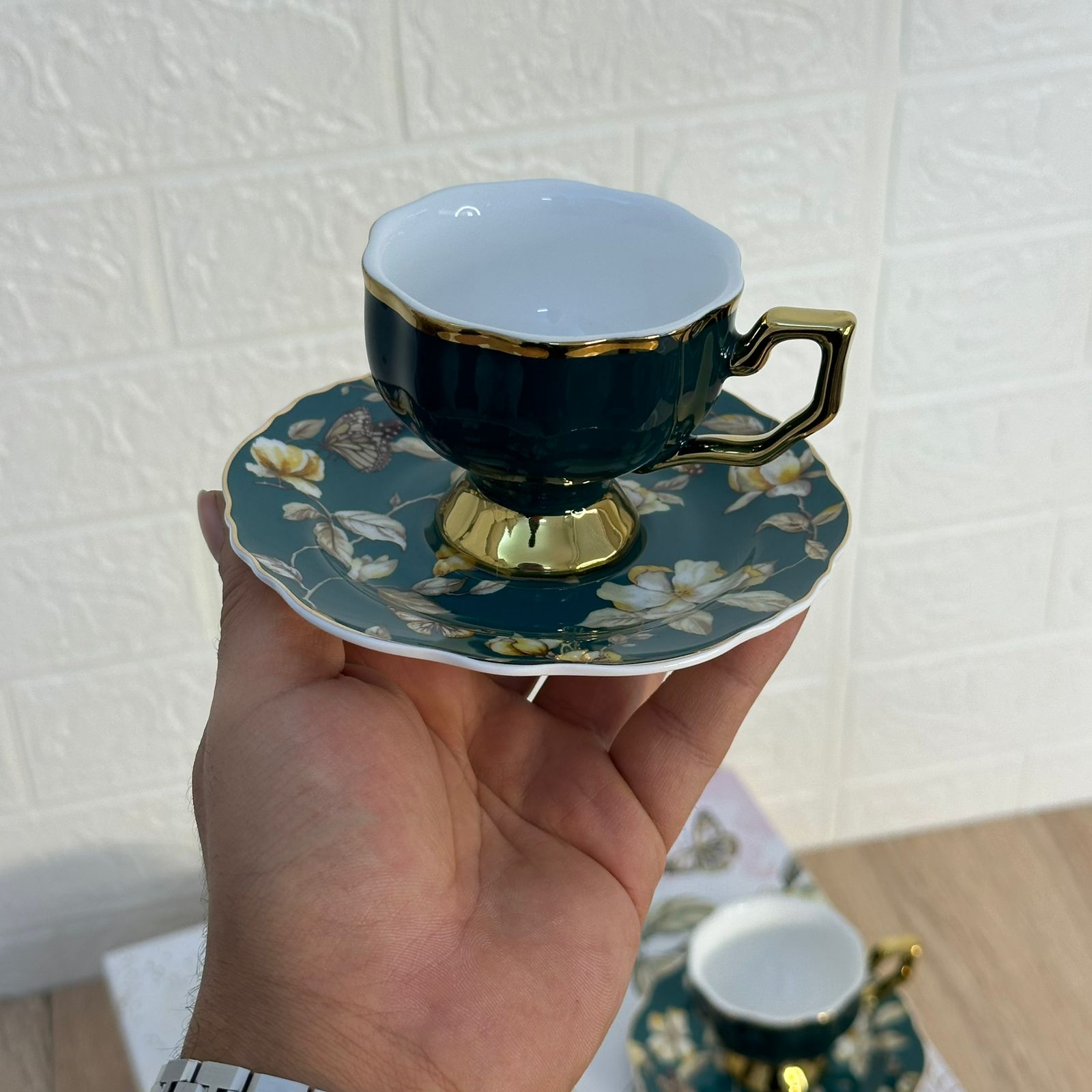 Service à Café en Porcelaine 12 Pièces