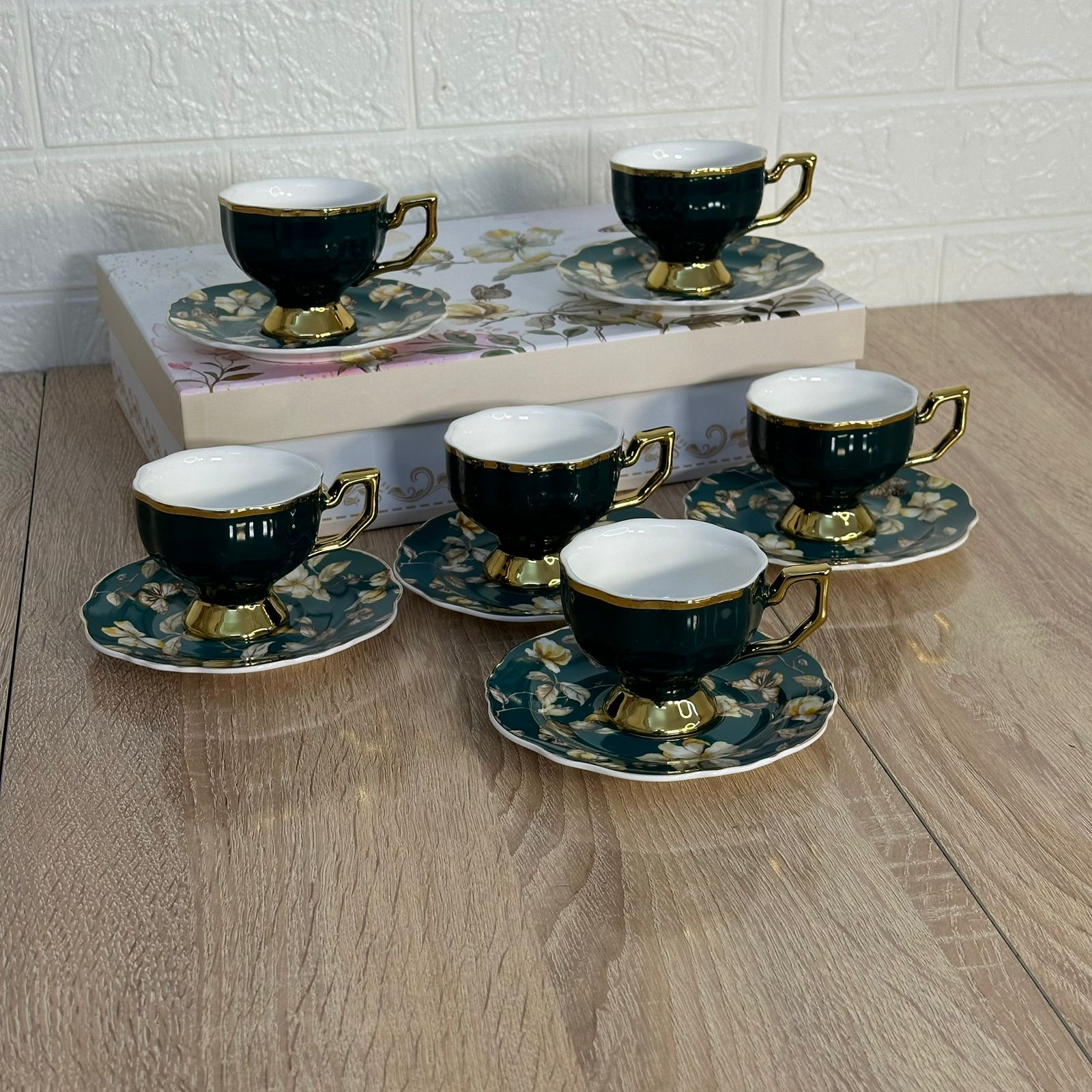 Service à Café en Porcelaine 12 Pièces