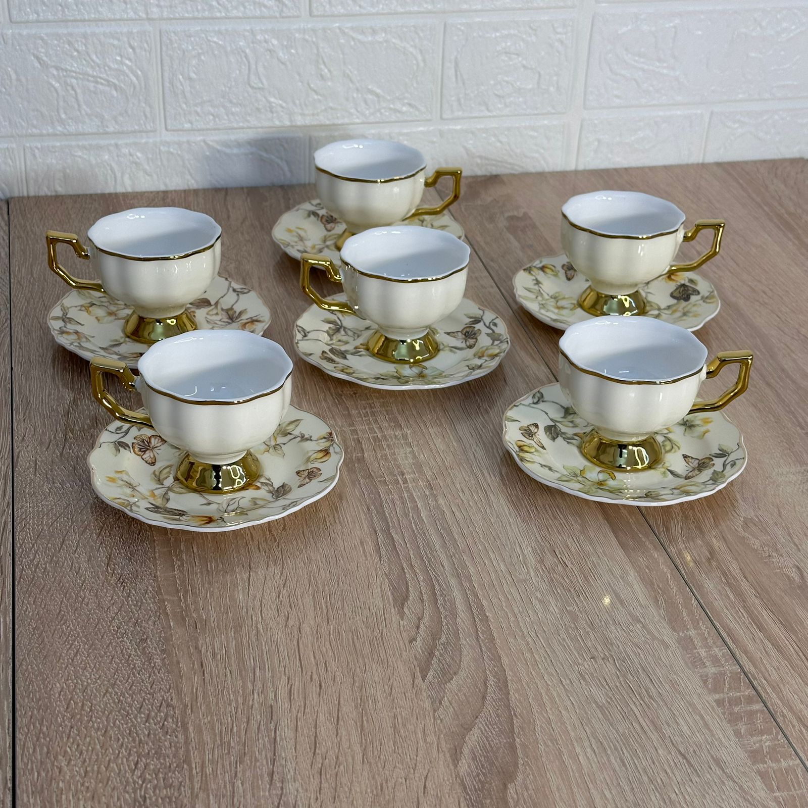 Service à Café en Porcelaine 12 Pièces