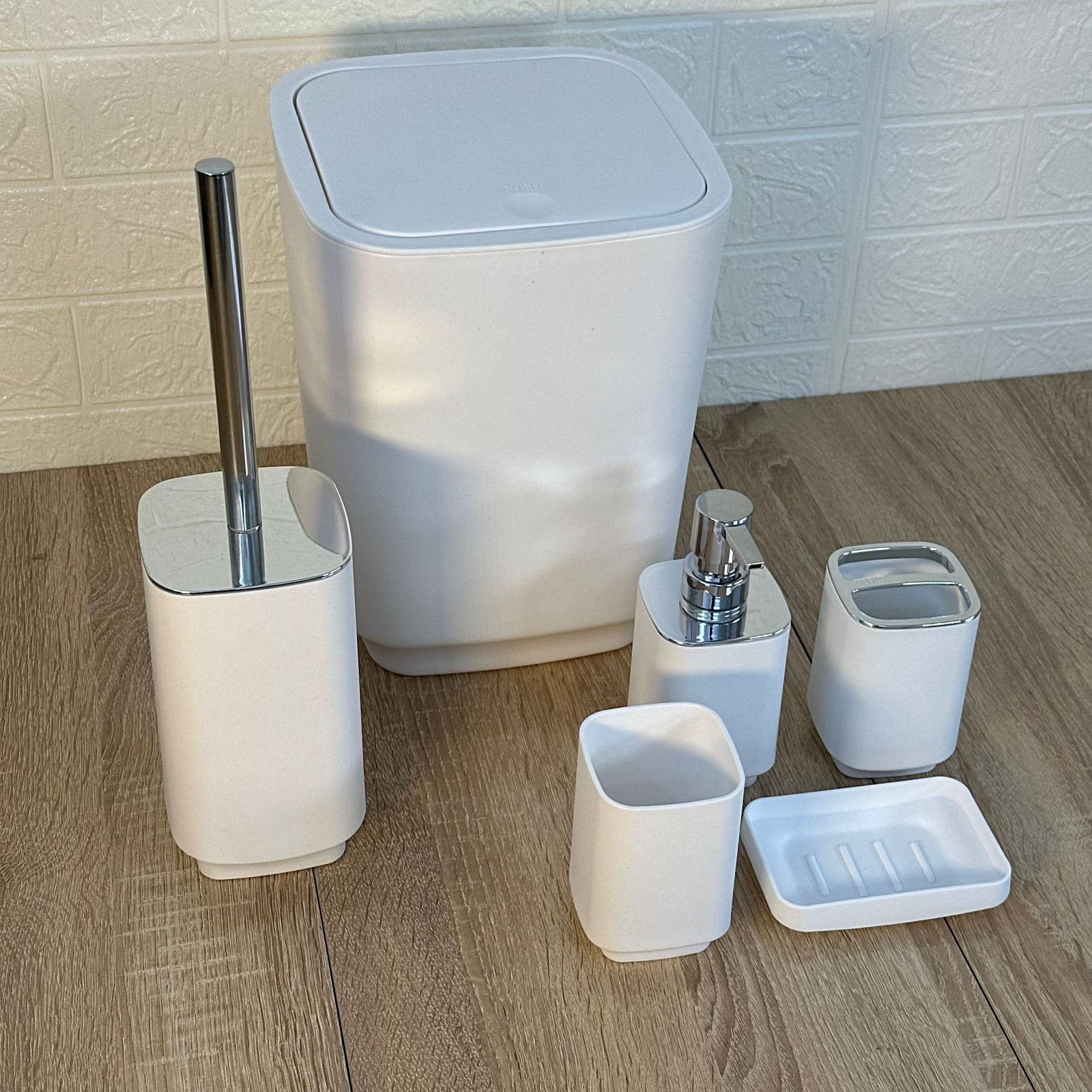 Set d'Accessoires de Salle de Bain 6 en 1  incassable