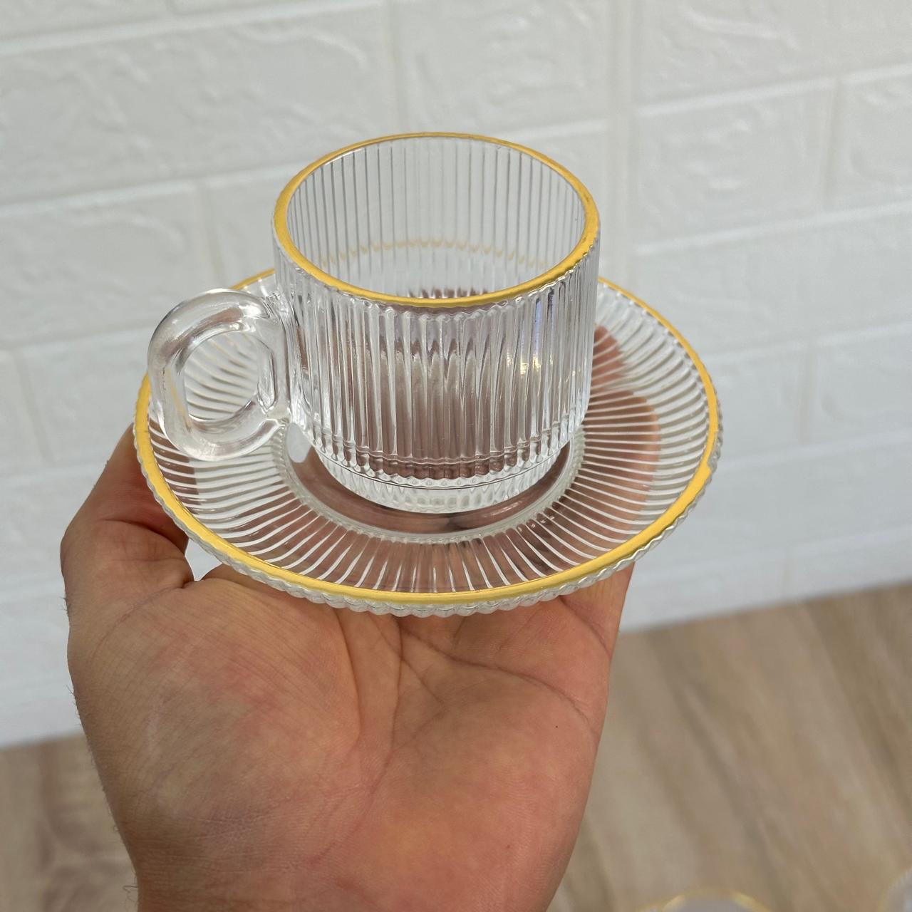 SERVICE À THÉ EN VERRE 12 PIÈCES