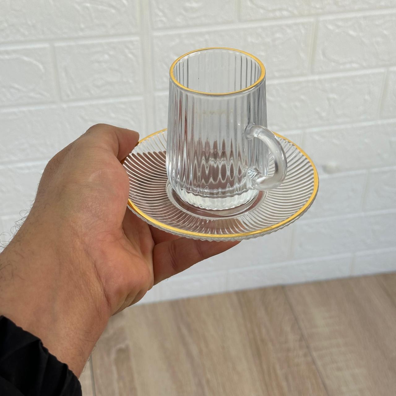 SERVICE À THÉ EN VERRE 12 PIÈCES