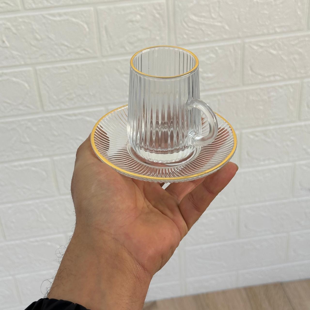 SERVICE À THÉ EN VERRE 12 PIÈCES