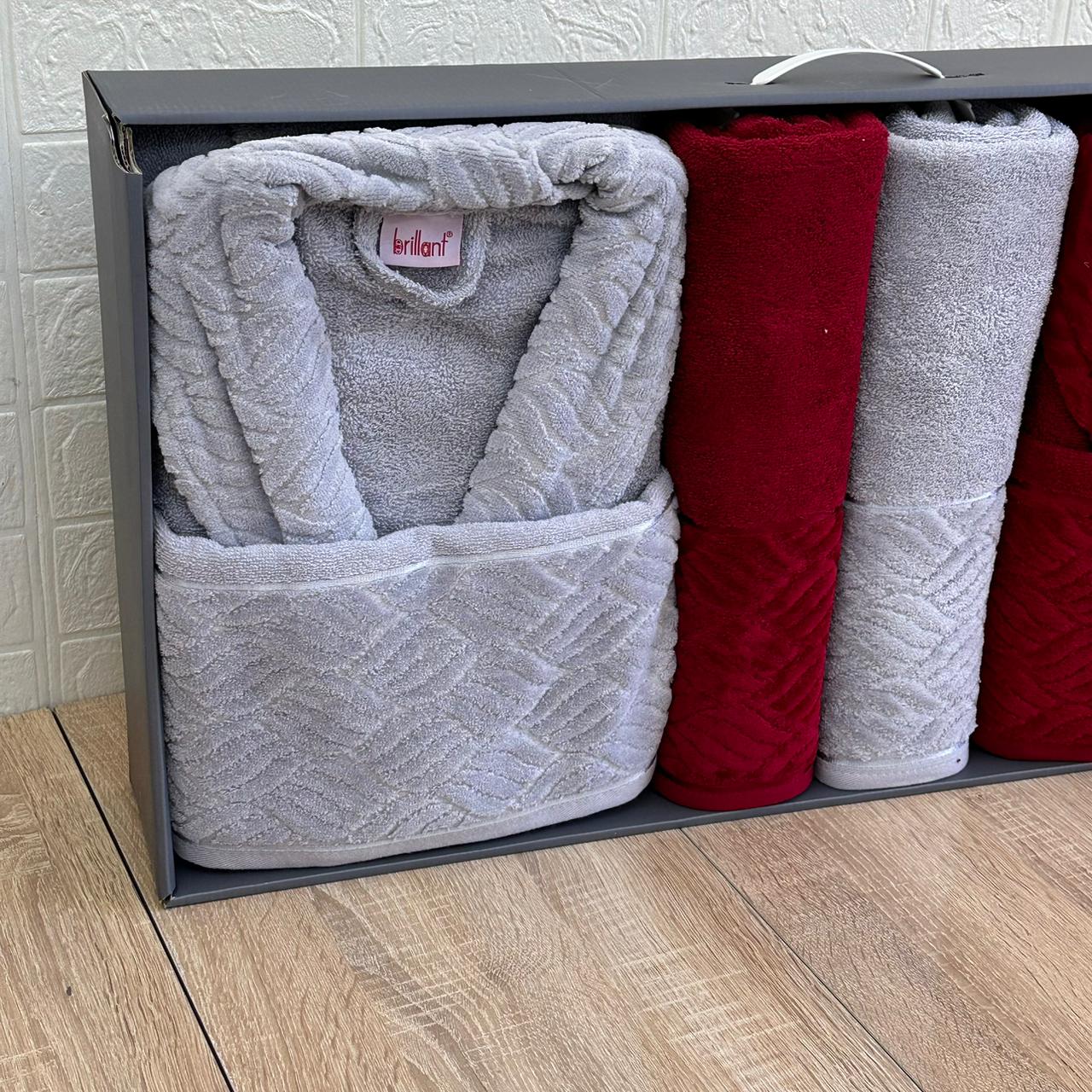 Ensemble Sortie de Bain 6 pièces 100% Coton