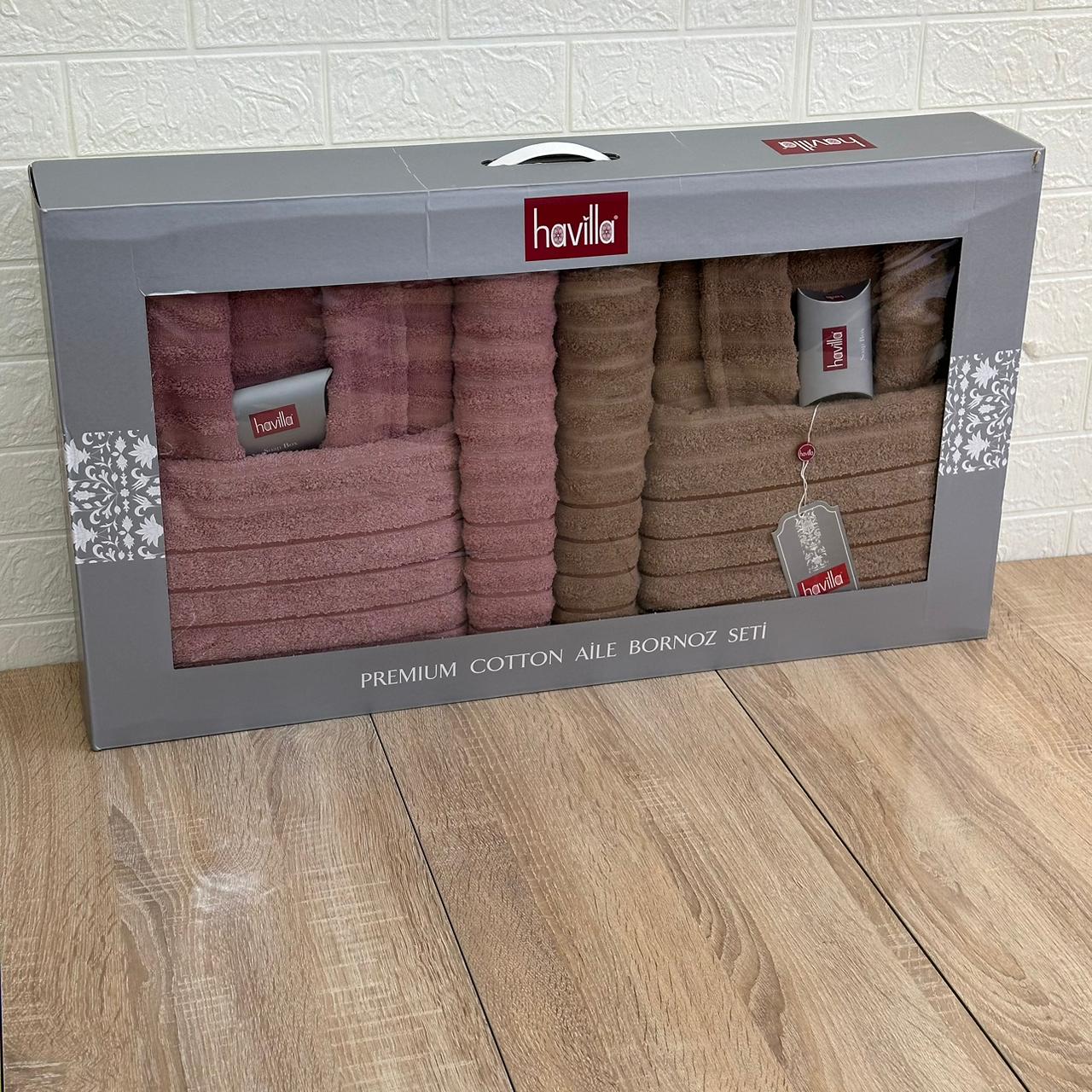 Ensemble Sortie de Bain 6 pièces 100% Coton