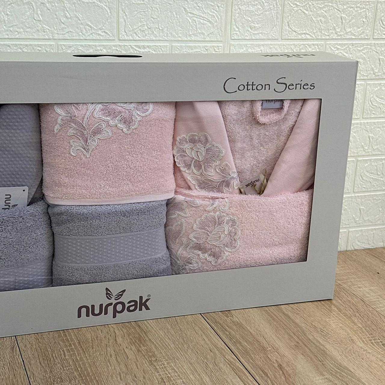 Ensemble Sortie de Bain 6 pièces 100% Coton