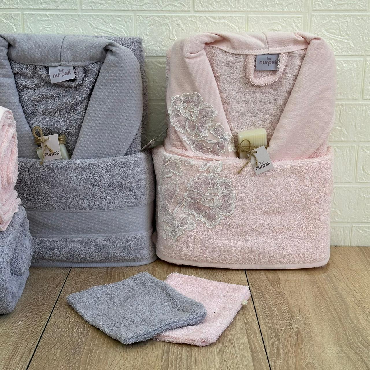 Ensemble Sortie de Bain 6 pièces 100% Coton