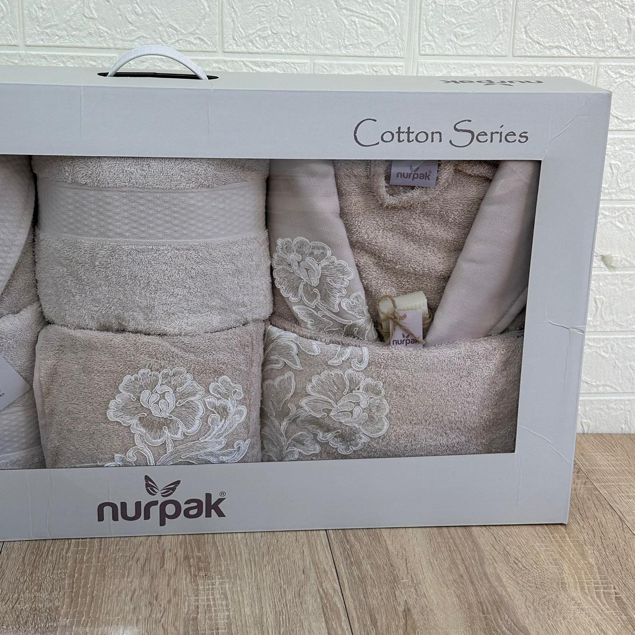 Ensemble Sortie de Bain 6 pièces 100% Coton