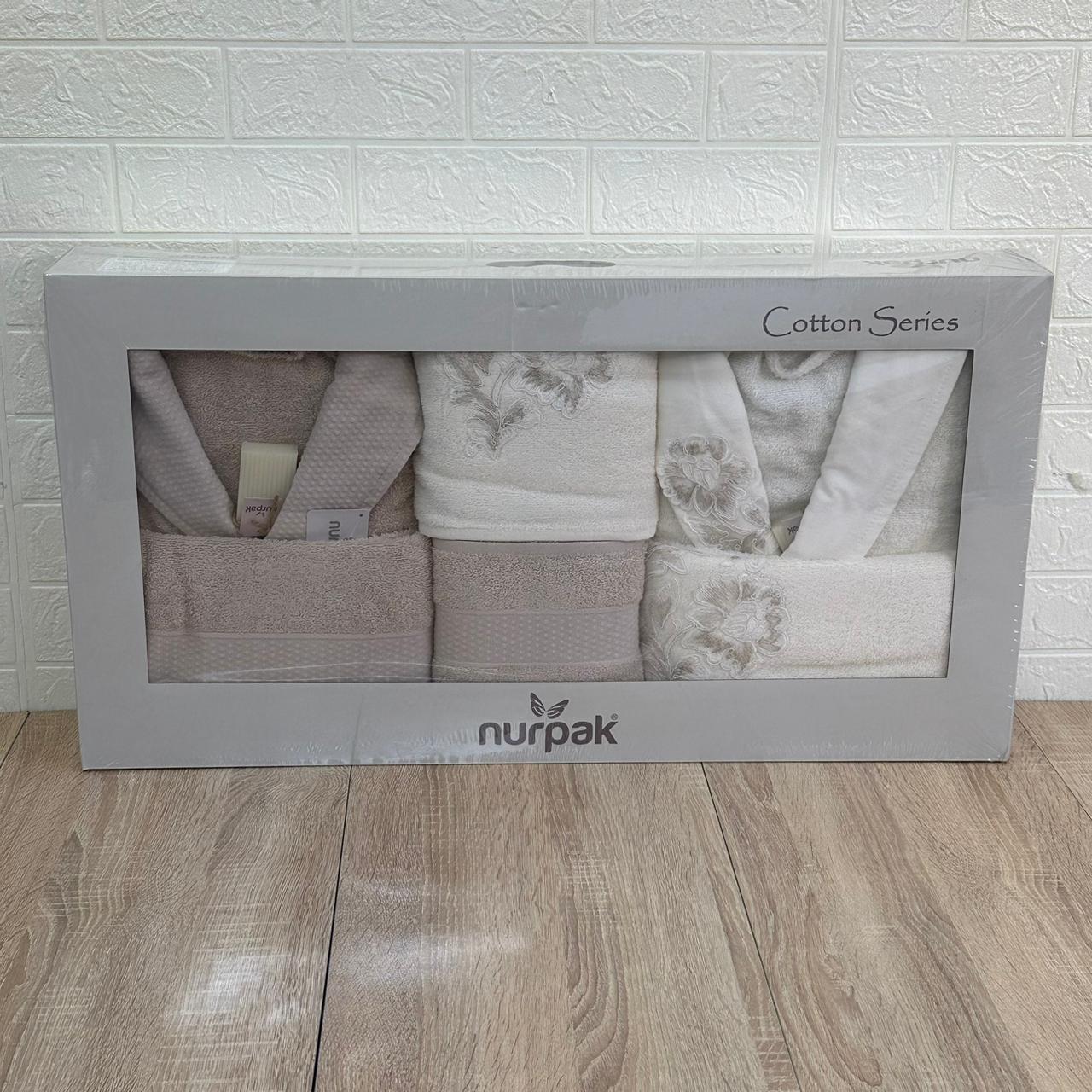 Ensemble Sortie de Bain 6 pièces 100% Coton