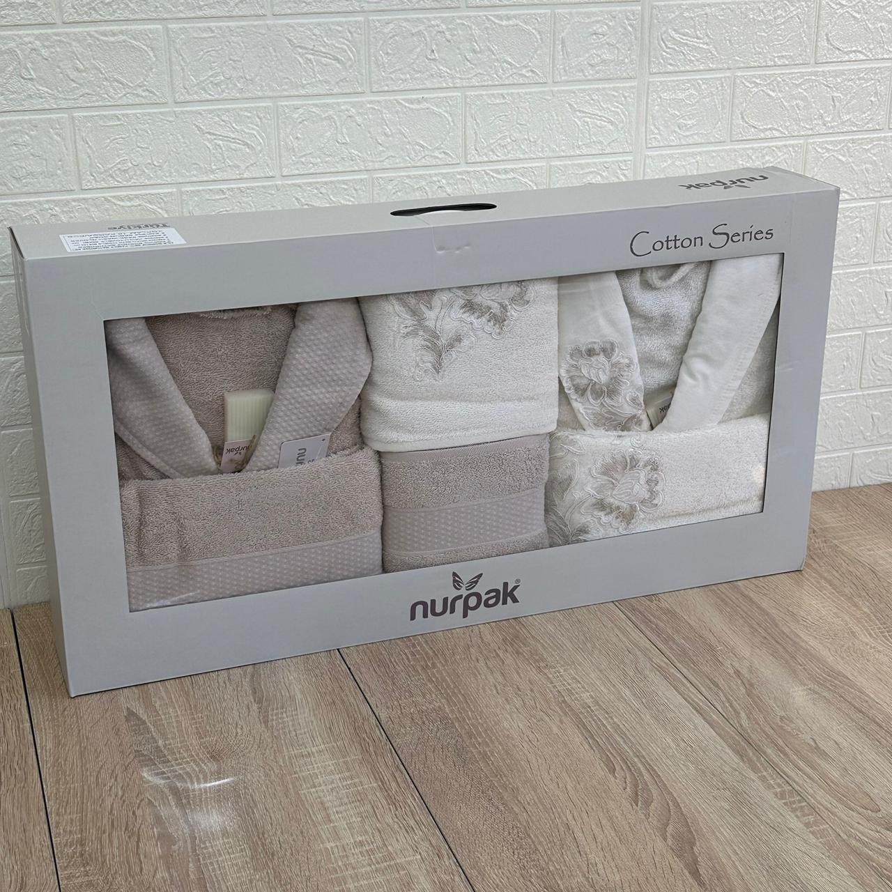 Ensemble Sortie de Bain 6 pièces 100% Coton